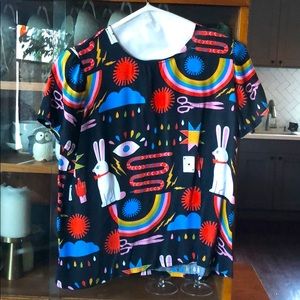 Nooworks Sold Out Lisa Congdon Magic Boxy Top: S